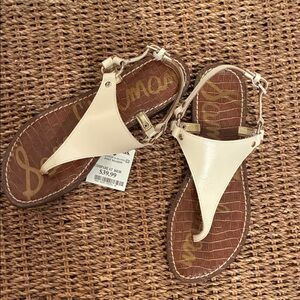 Sam Edelman Tan and Cream Sandals